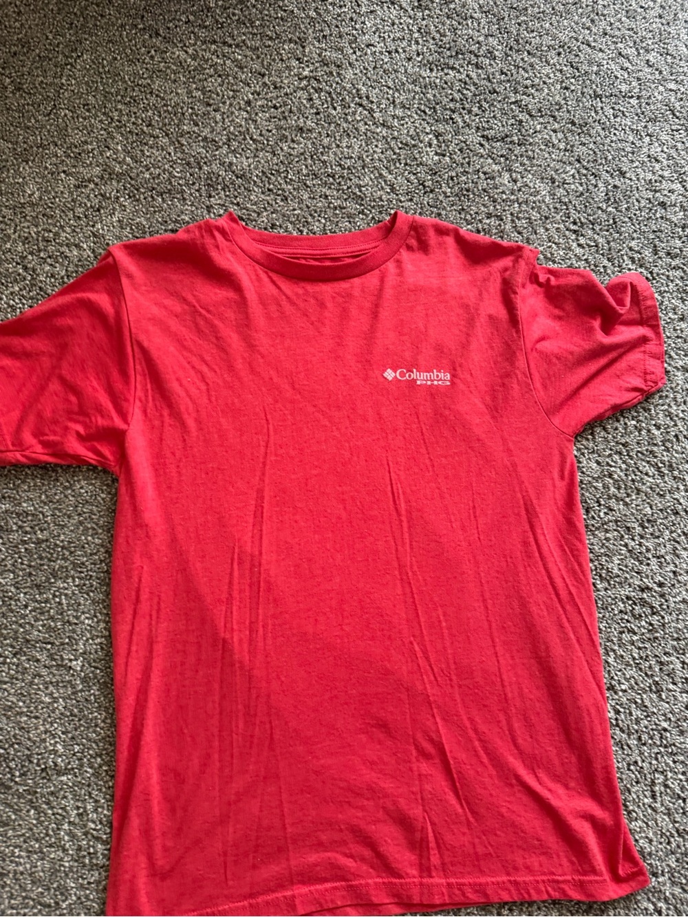 Columbia Red Short Sleeve Logo Tee for Kids